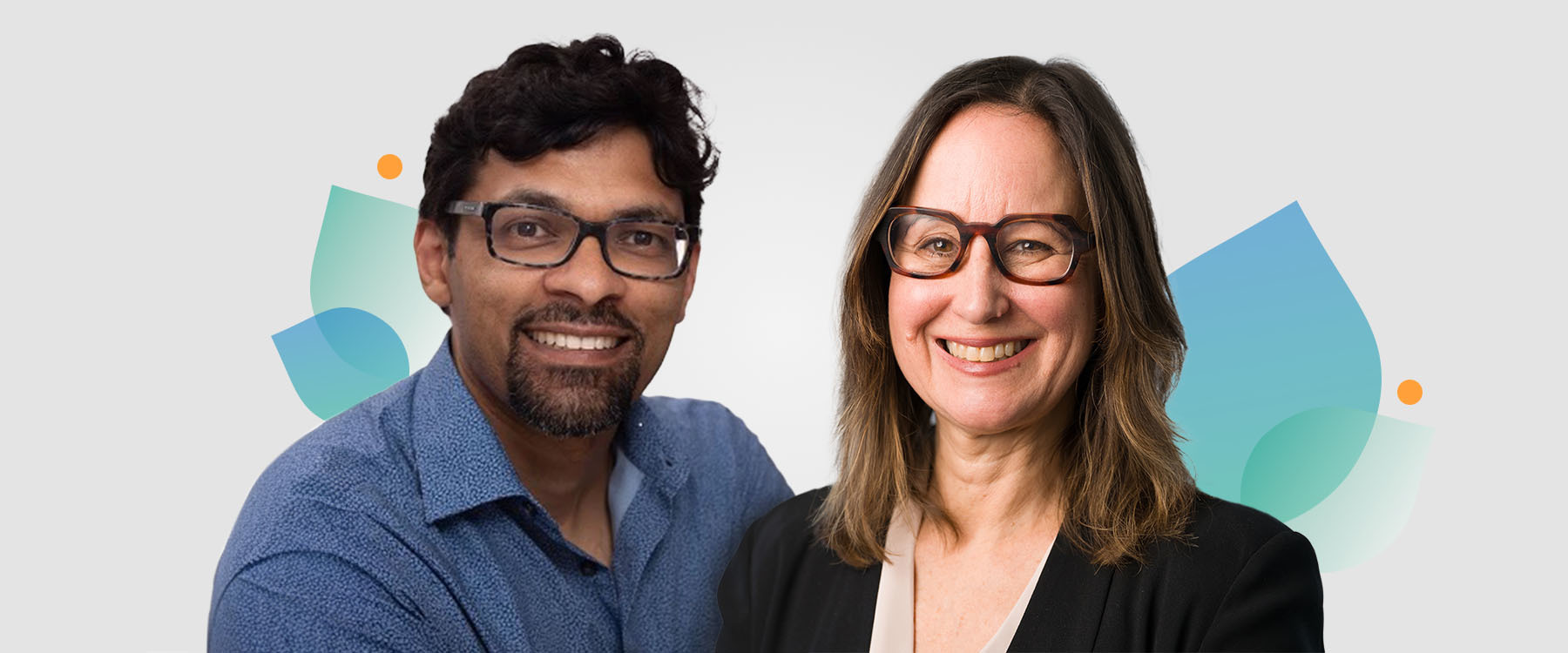 CF Canada President and CEO Kelly Grover and Dr. Theo Moraes, a researcher at The Hospital for Sick Children